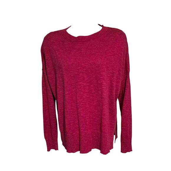 Eileen Fisher Linen Blend Red Sweater Size Small - Picture 1 of 6